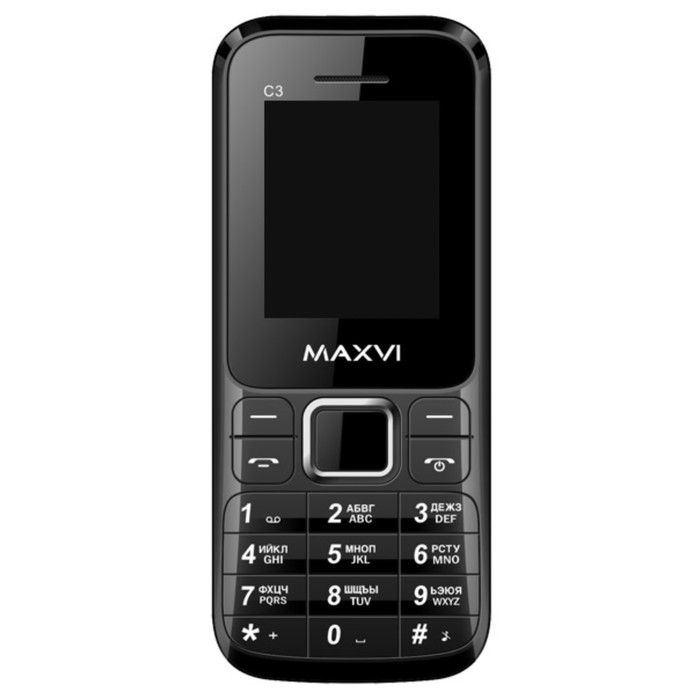Сотовый телефон Maxvi  C3 Black, без СЗУ в комплекте