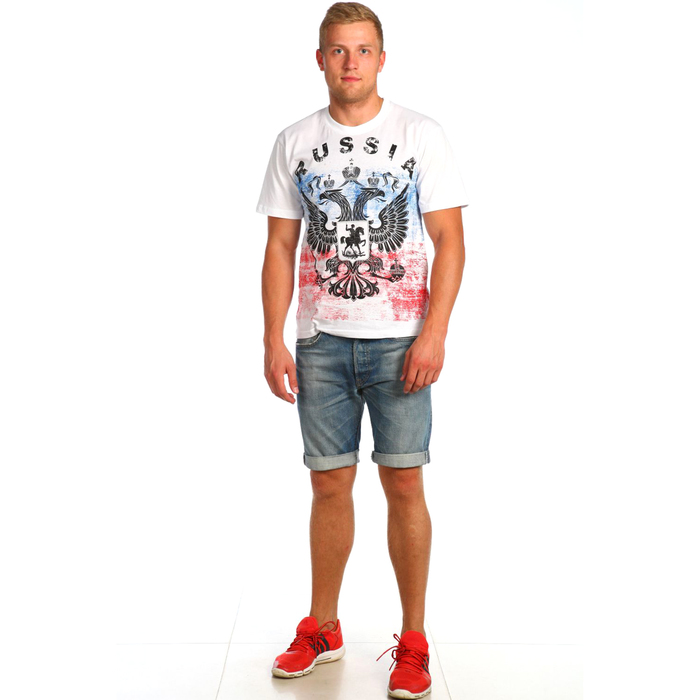 Футболка мужская Патриот цвет МИКС, р-р 54