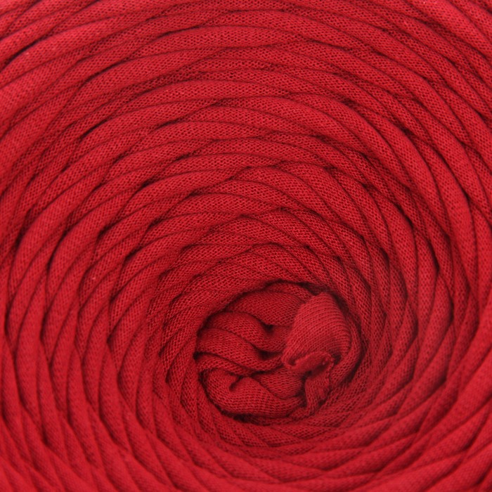 Пряжа трикотажная широкая KNITKA 100м/300гр , ширина 7-9 мм (бордо)