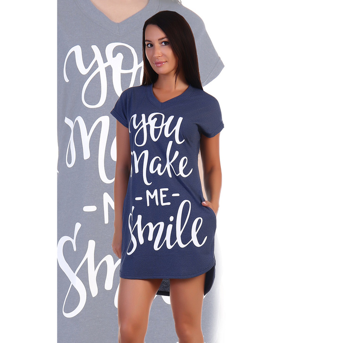 Туника женская Кливия цвет индиго, р-р 48