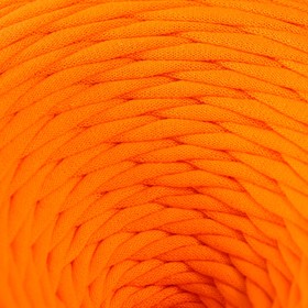 Пряжа трикотажная широкая 100м/330±30гр, ширина нити 7-9 мм (оранж.) от Сима-ленд