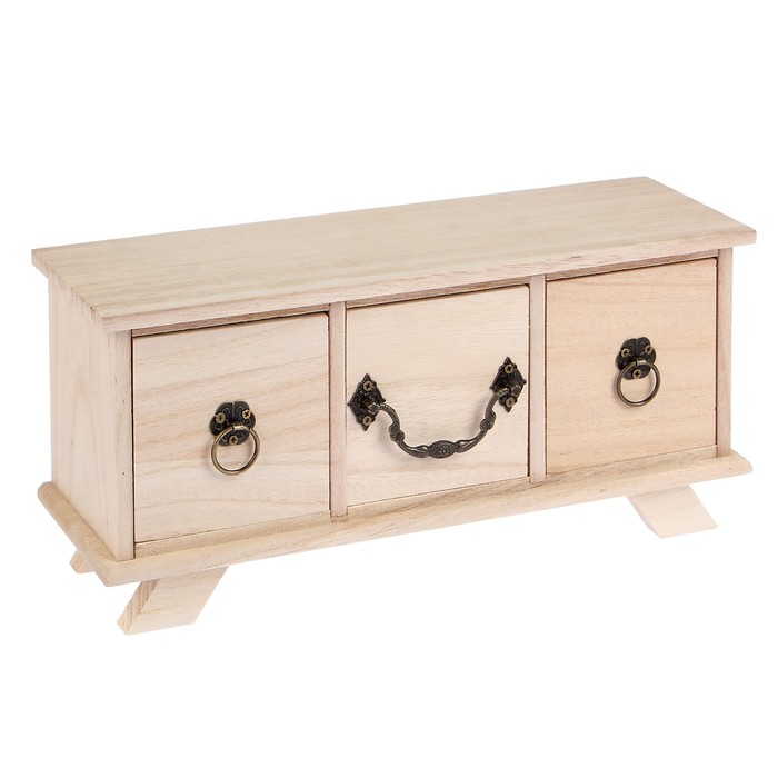 Шкатулка дерево для росписи "Комод" 14,3х30х10 см