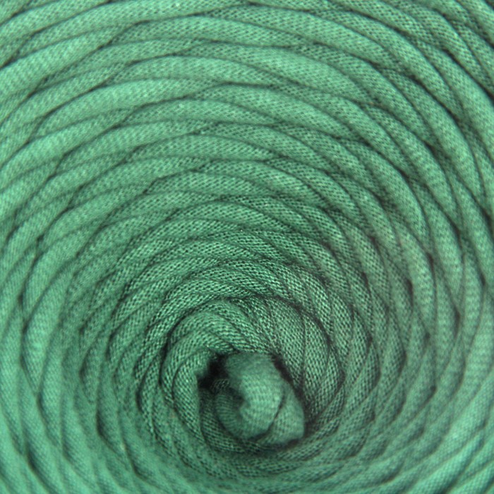 Пряжа трикотажная широкая KNITKA 100м/300гр , ширина 7-9 мм (еловый)