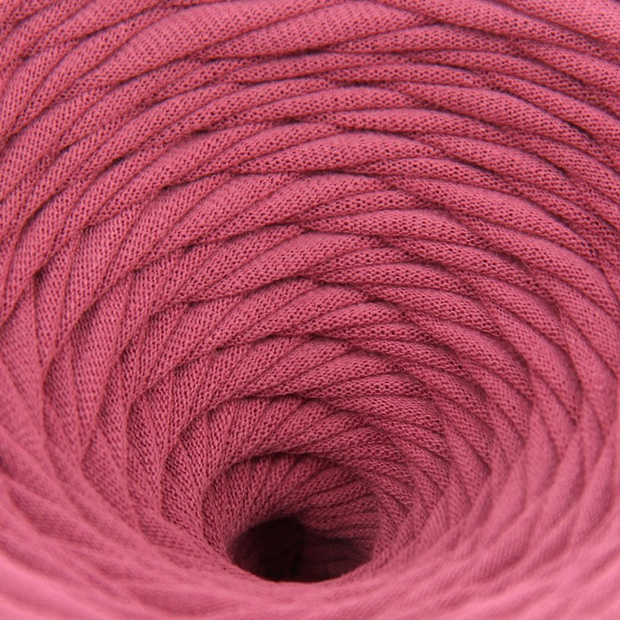 Пряжа трикотажная широкая KNITKA 100м/300гр , ширина 7-9 мм (румяна)