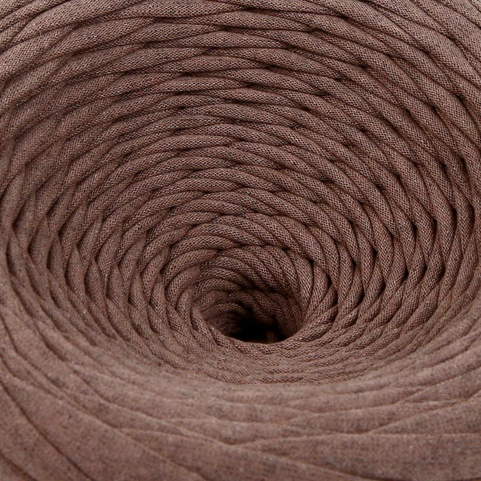 Пряжа трикотажная широкая KNITKA 100м/300гр , ширина 7-9 мм (бежев. меланж)