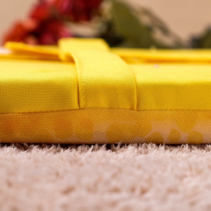 Подушка на стул «Апельсин", струттофайбер, диаметр 40см, высота 3см, п/э 100%