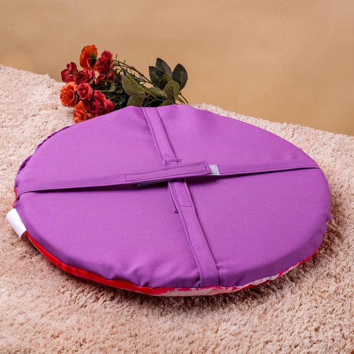 Подушка на стул «Гранат", струттофайбер, диаметр 40см, высота 3см, п/э 100%