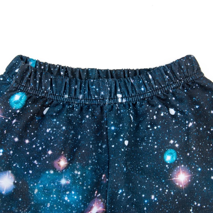 Брюки (легинсы) женские Юность цвет синий, принт звёзды, размер 42