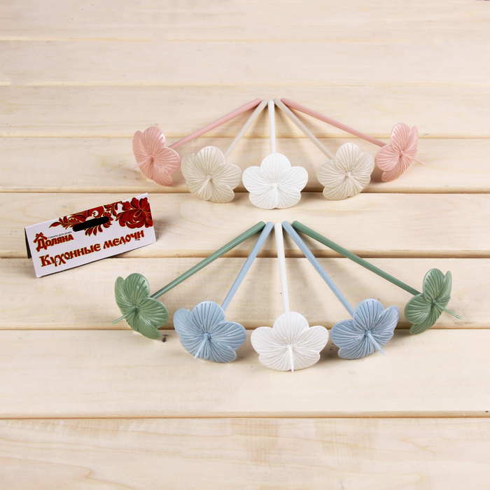 Набор шпажек "Нифмея", 10 шт, цвет МИКС