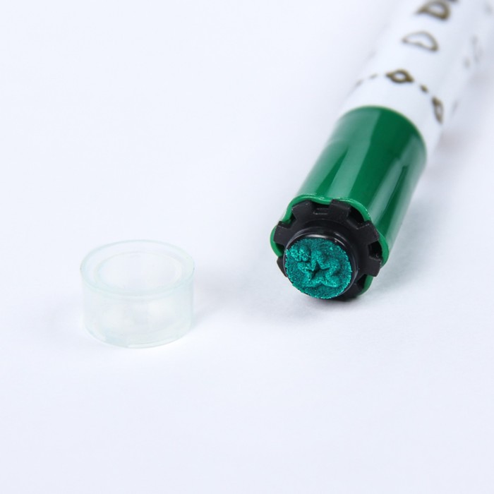 Фломастеры 18цв Полоски в пластиковом контейнере вентилируемый колпачок с штампами МИКС