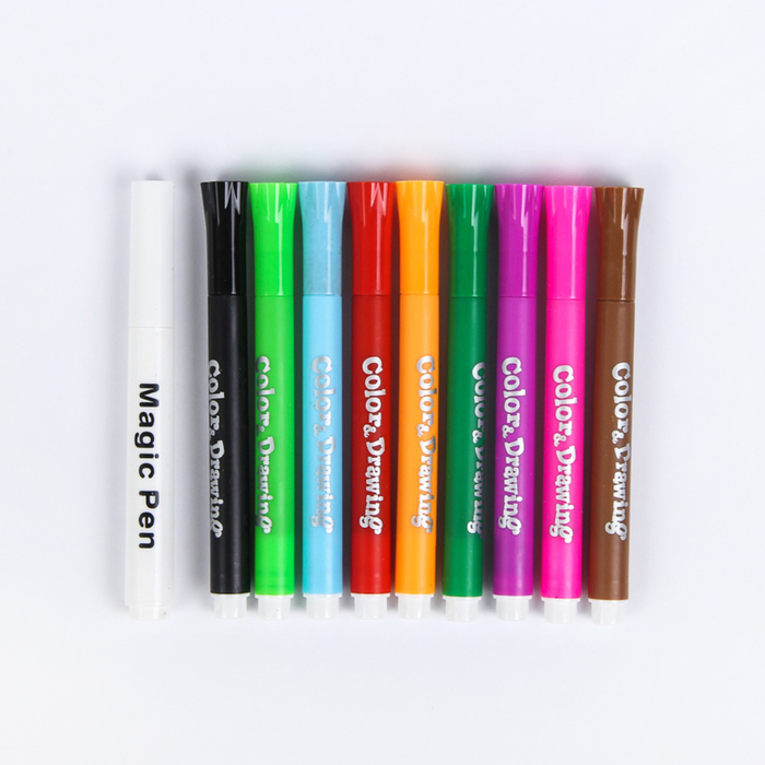 Фломастеры 10цв Магические ТОЛСТЫЕ в картонной коробке