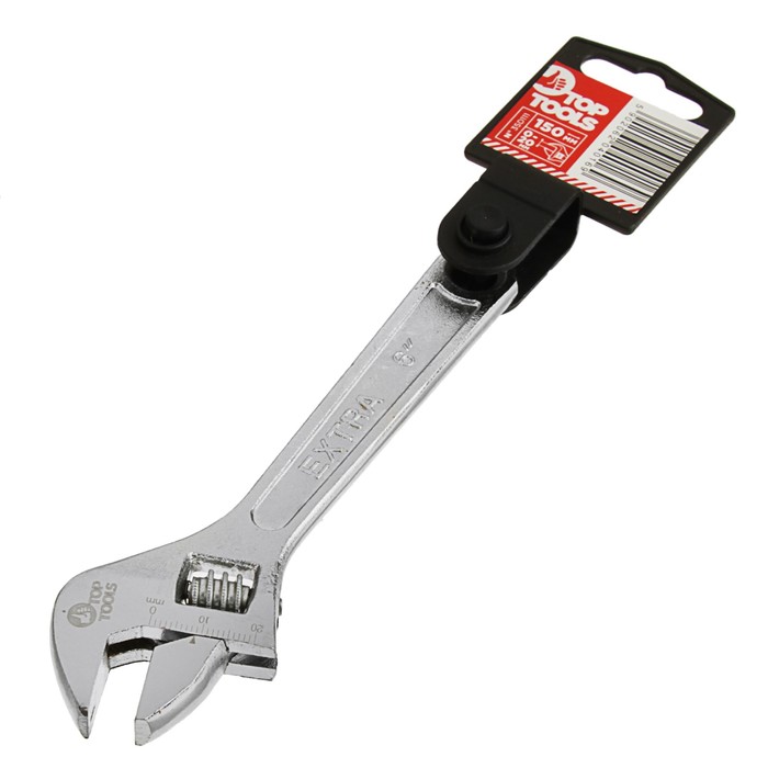 Ключ разводной Top Tools, 150 мм, диапазон  0-20 мм, металл. рукоятка