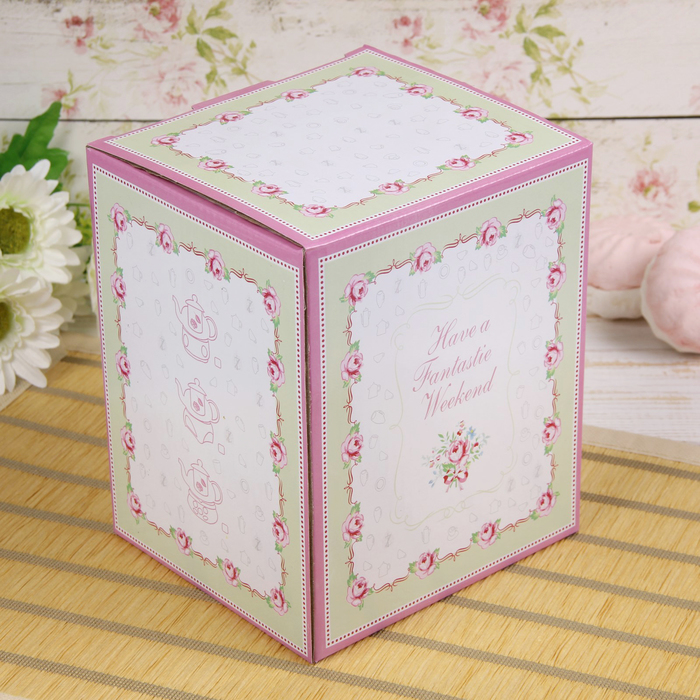 Чайник заварочный 800 мл "Букет", с керамическим ситом и подставкой для подогрева