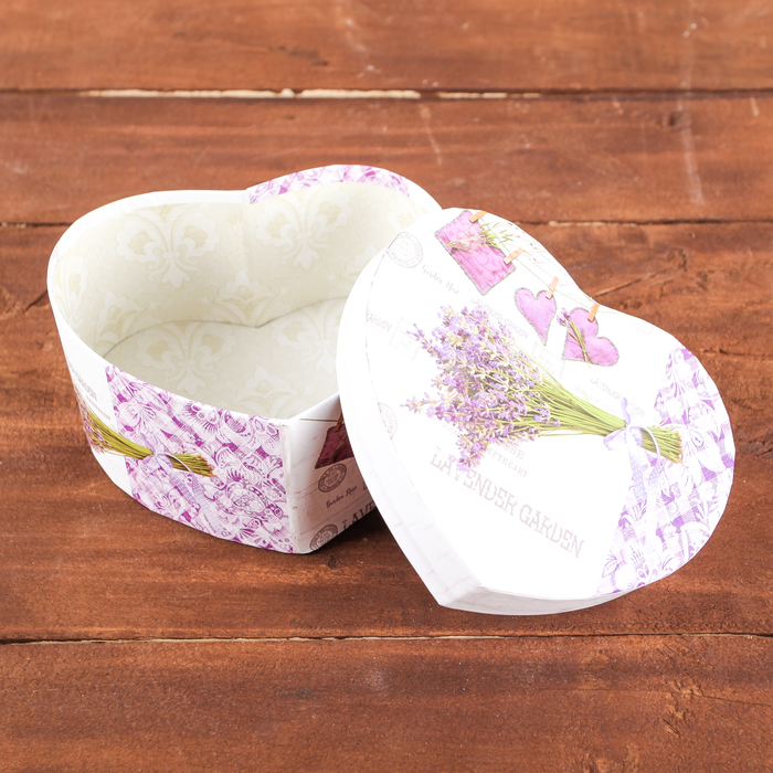 Набор коробок 3в1 "Лаванда", 15 х 13 х 7 - 11,5 х 9,5 х 5 см