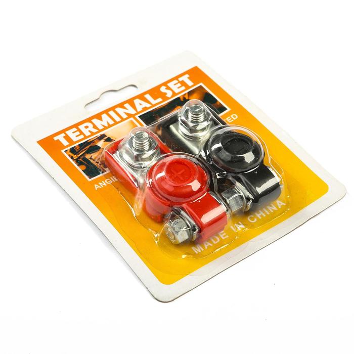 Клеммы АКБ, закрытые, набор 2 шт.