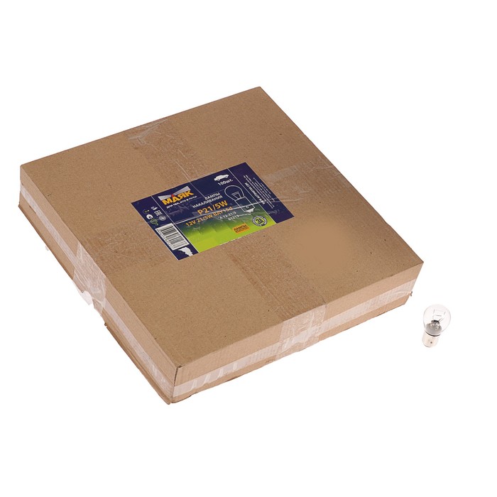 Автолампа "Маяк", 12 В, P21/5W (BAY15d) габариты, стоп  61215/81215 , шт