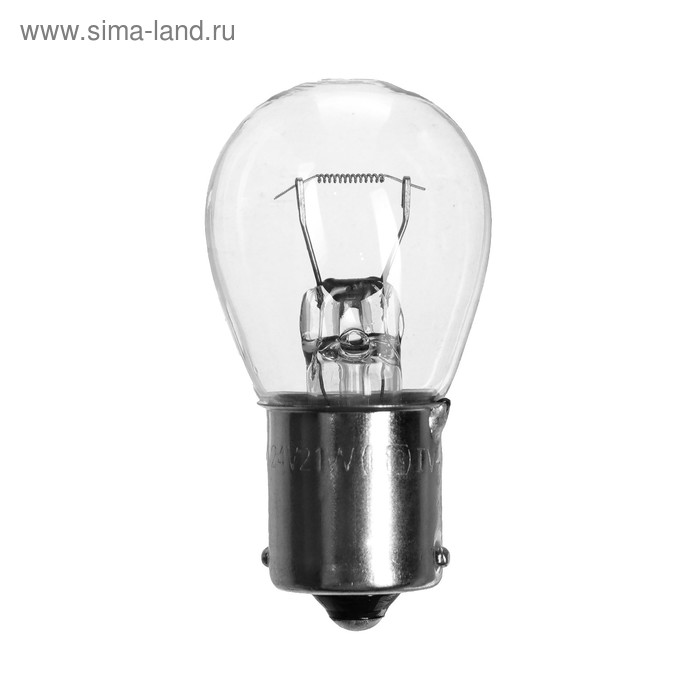 цена Лампа автомобильная Маяк, P21W (BA15S), 24 В