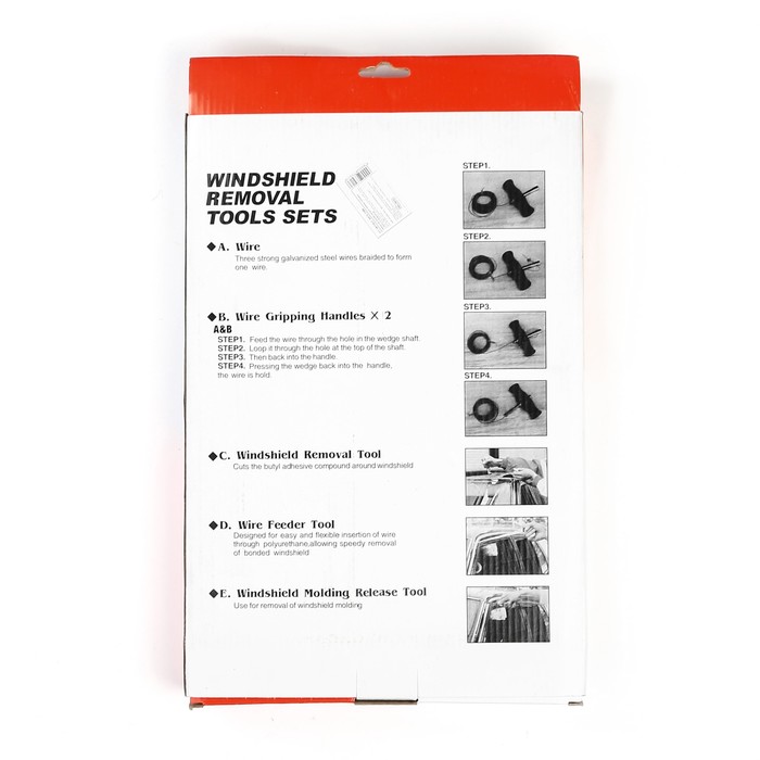 Набор инструментов для замены лобовых стекол, 6 предметов