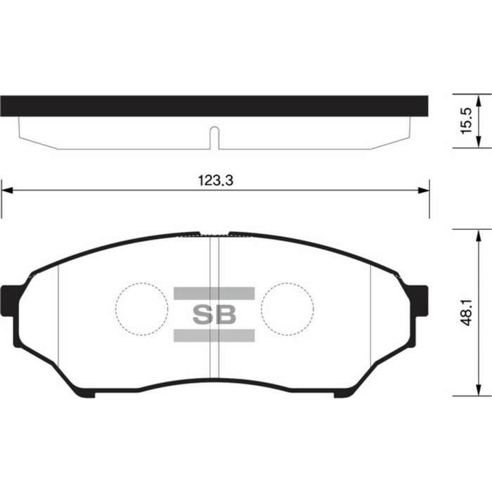 Колодки тормозные дисковые HI-Q SP1585