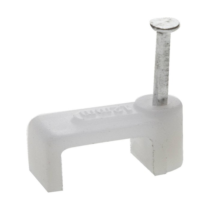 Скоба-держатель для плоского кабеля "ЗУБР Мастер", 9 мм, с оцинкованным гвоздем, 40 шт.