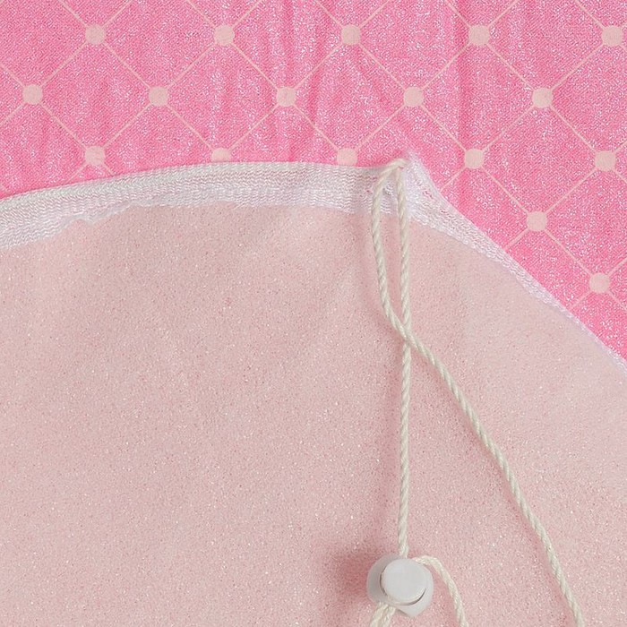 Чехол для гладильной доски "Антипригарный", с поролоном 4 см, затяжной шнур, р-р 146х55 см для досок