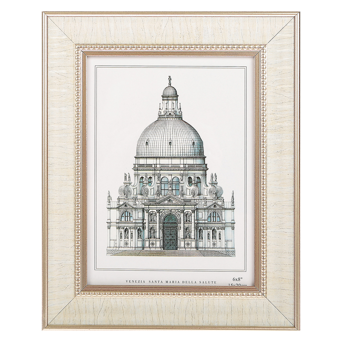 Фоторамка пластик 15х20 см "Монако. Белый перламутр"