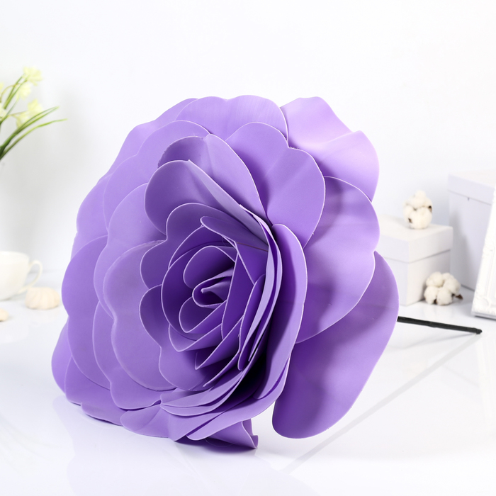 Цветы для фотосессий "Роза" сиреневая 50х50х40 см