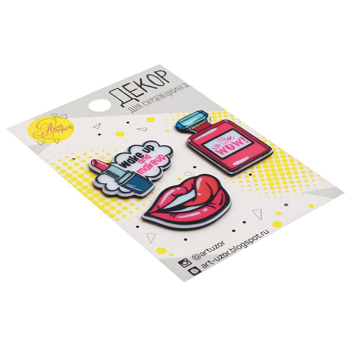 Набор акриловых украшений "Гламур", 7 х 11 см