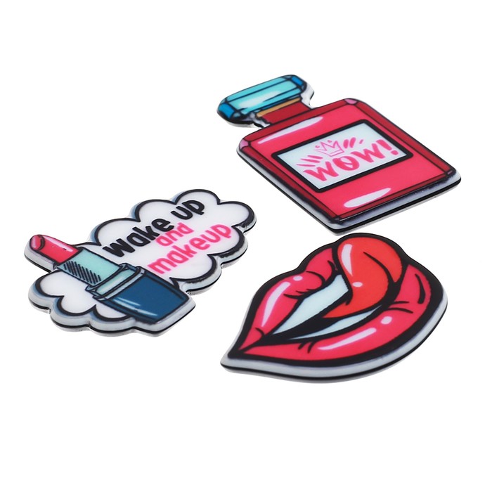 Набор акриловых украшений "Гламур", 7 х 11 см