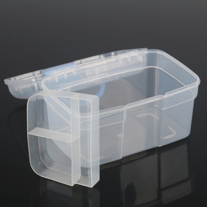 Бокс для хранения, 2 яруса 5 отделений, цвет МИКС