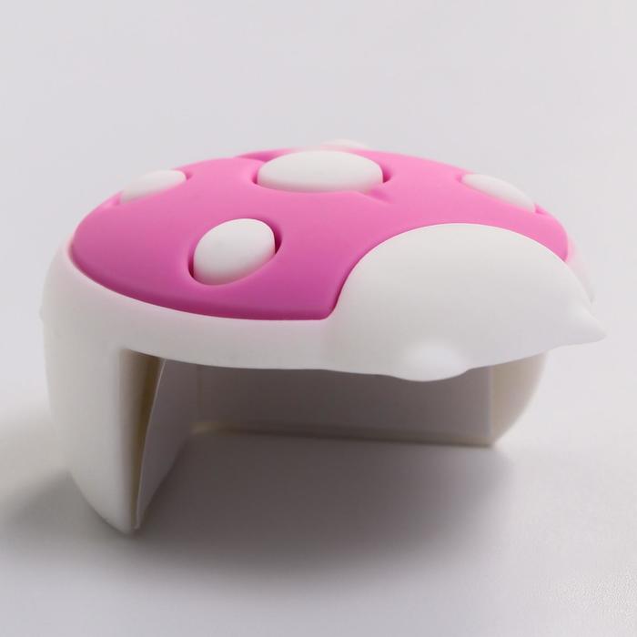 Набор накладок на углы «Божьи коровки», 2 шт., цвет розовый