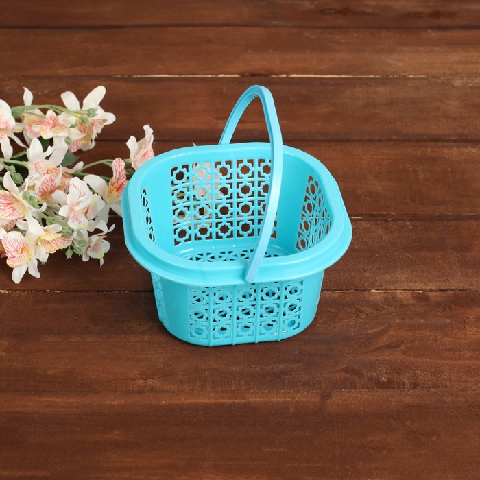 Корзина с ручкой, цвет МИКС
