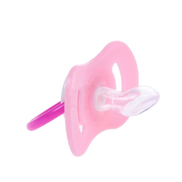 Пустышка силиконовая ортодонтическая «Малышка», от 0 до 6 мес., цвет розовый