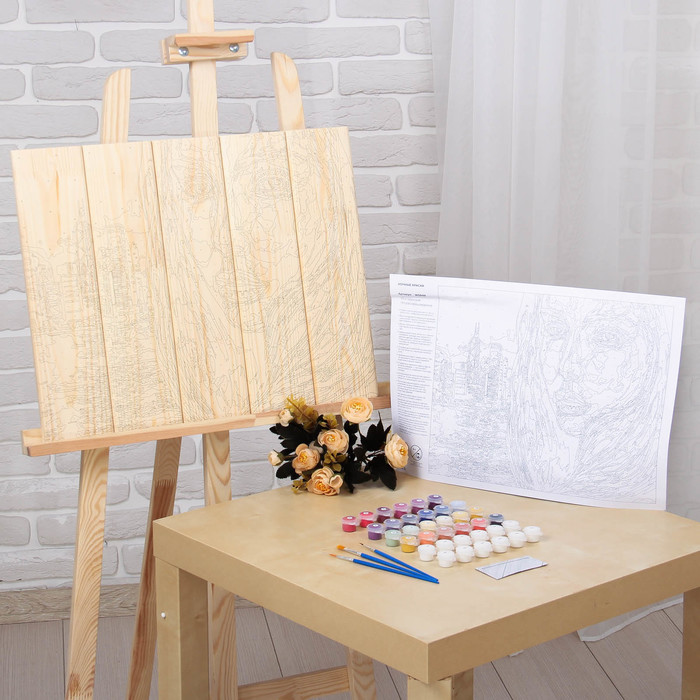 Арт по дереву "Ночные краски"