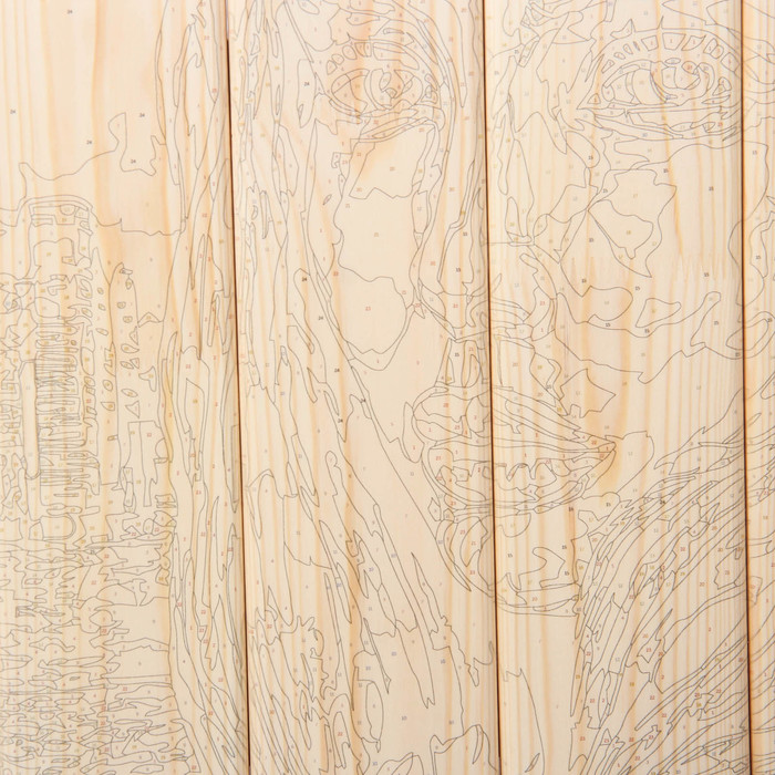 Арт по дереву "Ночные краски"