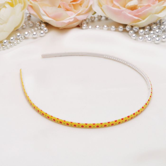 Ободок для волос "Оливия" 0,5 см,точки, микс