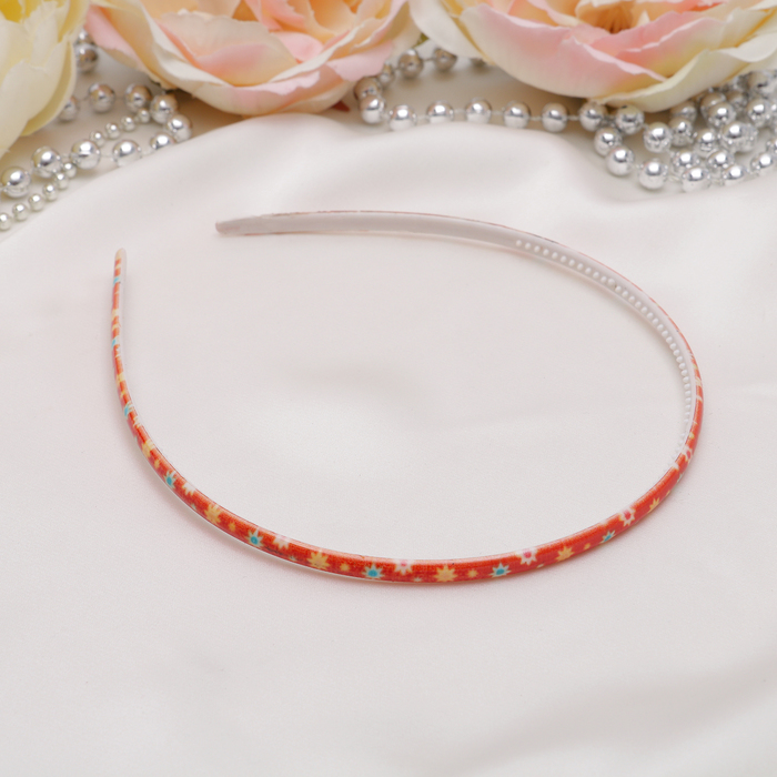 Ободок для волос "Оливия" 0,5 см, ромашки, микс