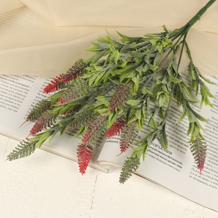 Букет "Лист с иголочками" 30 см, микс