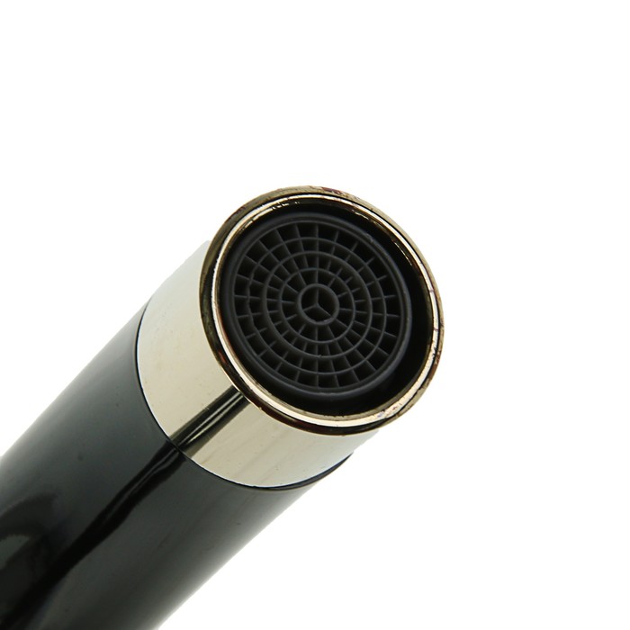 Смеситель для кухни RMS SL122BL-017F, однорычажный, высокий излив, черный/золото