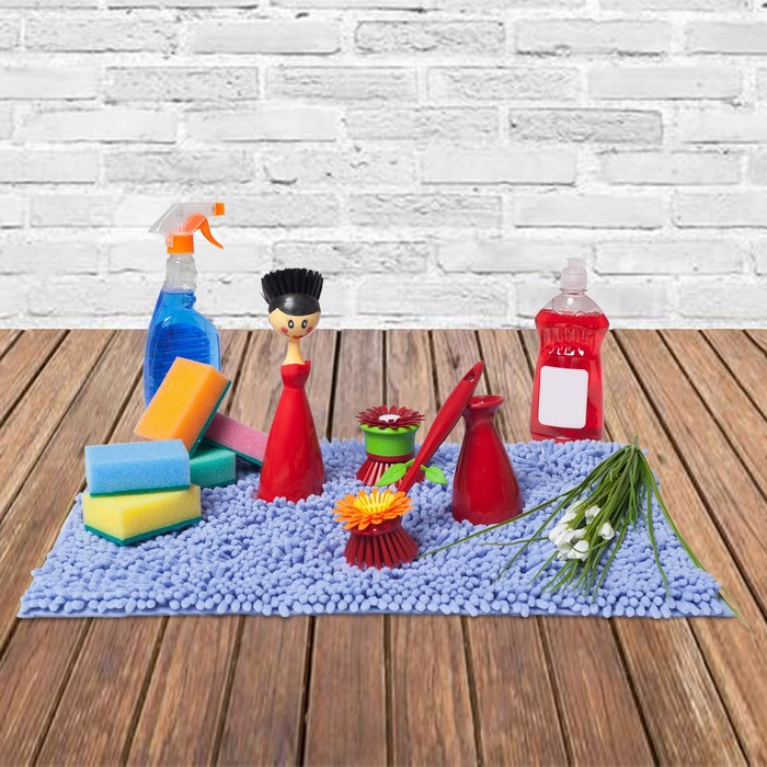 Щетка для посуды "Цветок" 7х7х7 см, цвет МИКС