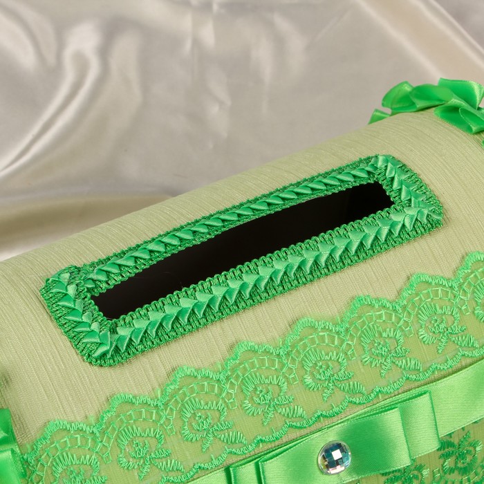 Коробка для денег №2 салатовая, разборная