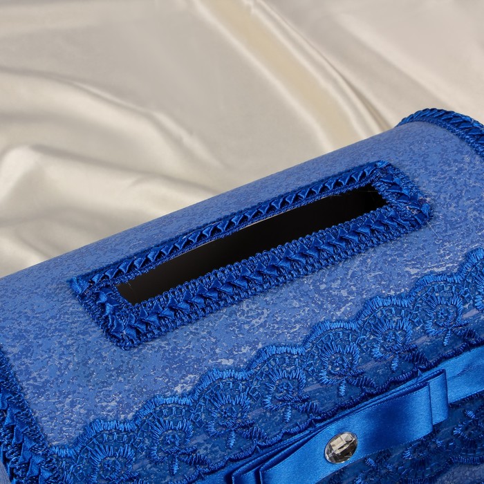 Коробка для денег №2 синяя, разборная