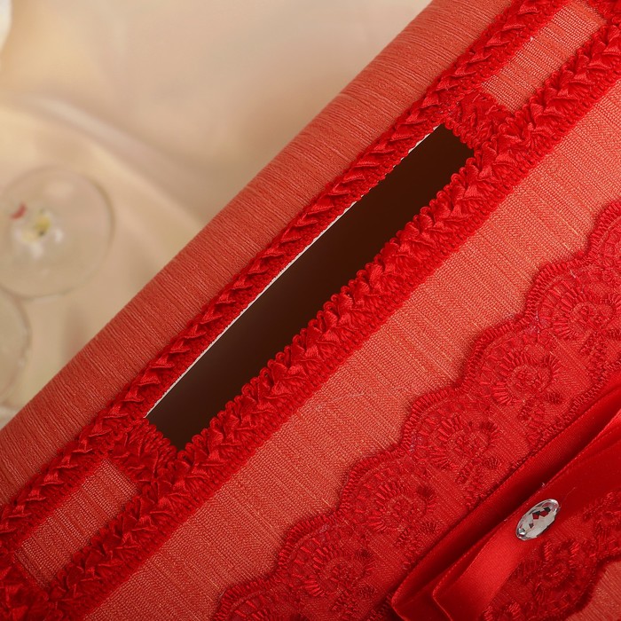 Коробка для денег №2 красная, разборная