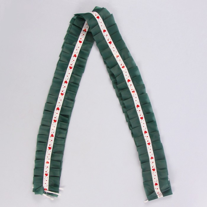 Рюш на автомобиль 5 шт., зеленая