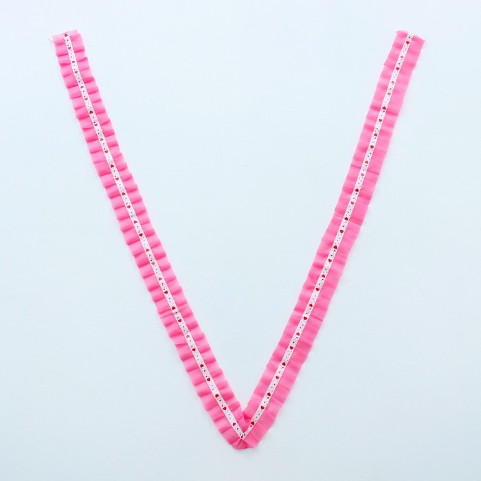 Рюш на автомобиль 5 шт., розовая