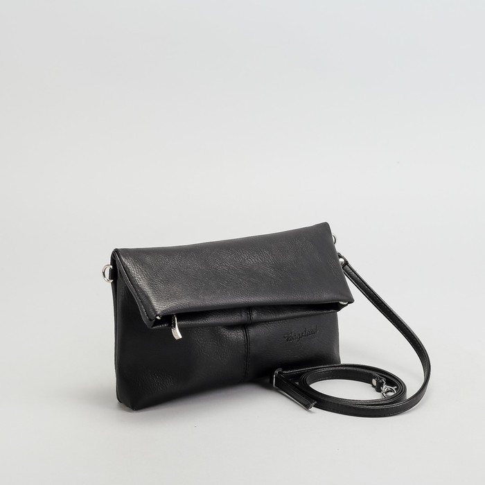 Сумка женская, отдел на молнии, наружный карман, цвет чёрный