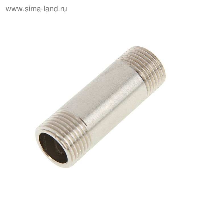 

Бочонок Valtec, 1/2" х 60 мм, наружная резьба, никелированная латунь