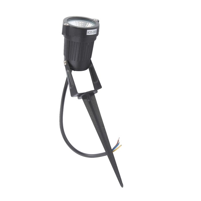 Светильник светодиодный грунтовый Luazon 5 Вт, d=60 мм,45 грудусов, IP65, 220 В, Т. БЕЛЫЙ