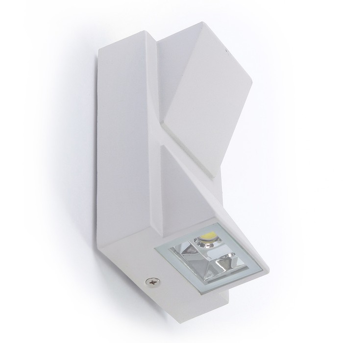 Светильник фасадный светодиодный Luazon 2 х 5 Вт, 80 x 140 мм, IP65, 220 В, Белый корпус