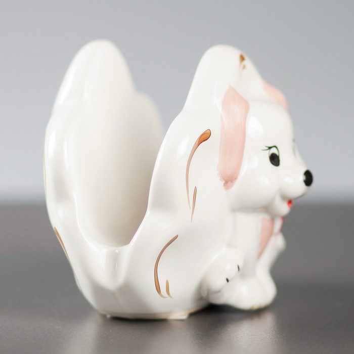 Салфетница "Пёсик с бантиком"